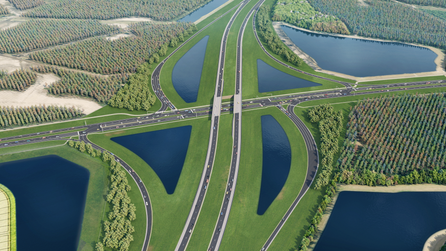 FCE/St. Johns Parkway (CR 2209) interchange renderings (View 2)